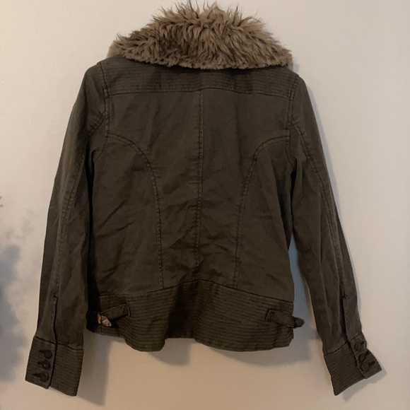 Lucky Brand Fur Bomber Jacket - Picture 6 of 6